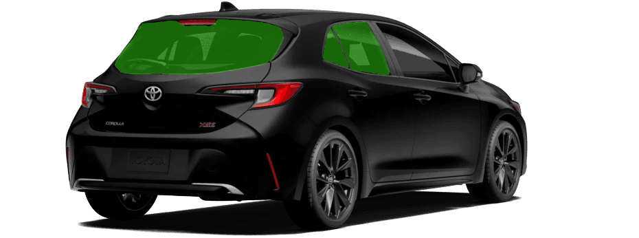 Tint example Rear window + rear side windows
